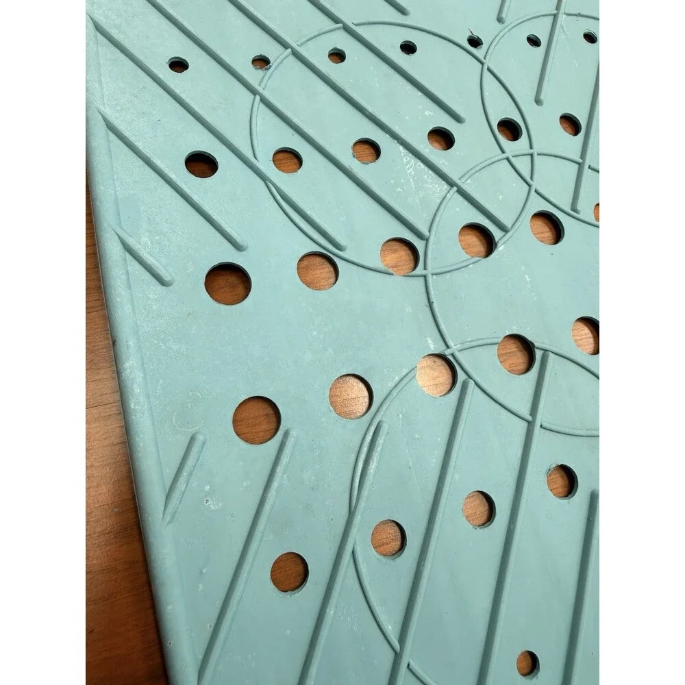 Vintage Better Home Rare Mint Green Rubber Sink Mat  Strainer mat 1996
